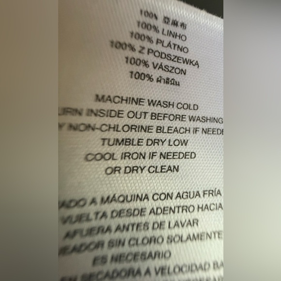 Michael Kors Women’s White 100% Linen Straight Trousers Size 4 Vacation Beach - Picture 7 of 7